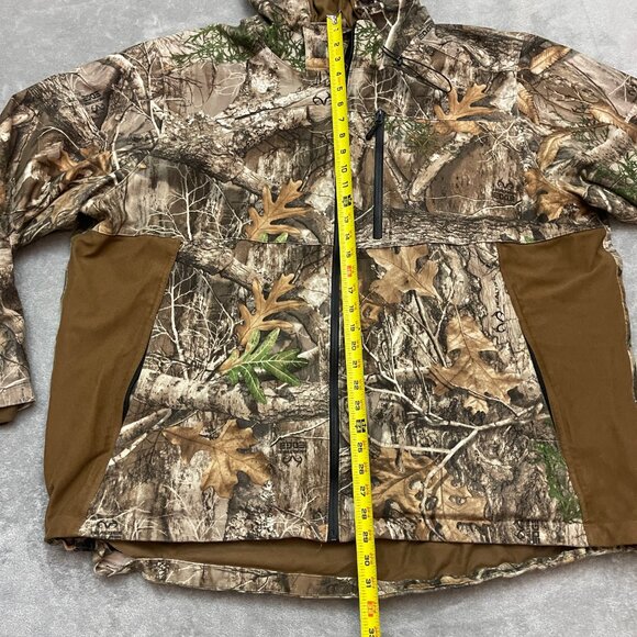 Real Tree Jacket Edge Scent Factor Camo Hunting Full Zip Hooded Mens XXL (Flaws) - Picture 4 of 13
